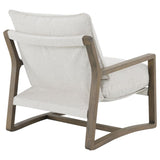 Geneva Boucle Upholstered Wood Arm Accent Chair Sand - 907509