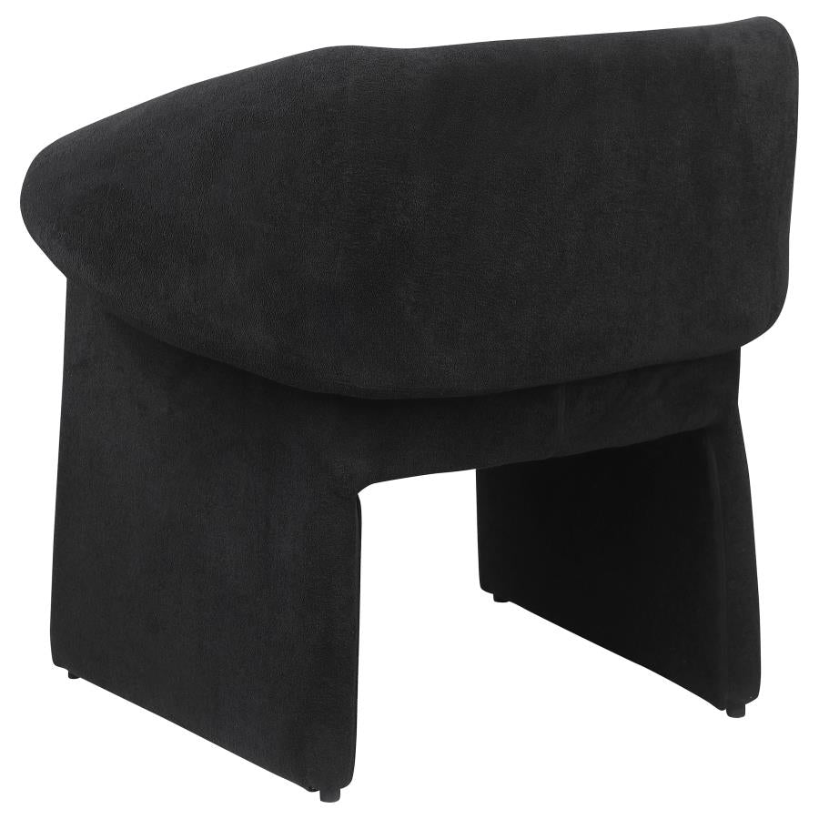 Ramsey Upholstered Sloped Arm Accent Chair Black - 907524