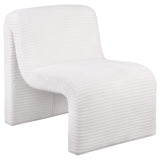 Drayton Upholstered Curved Armless Accent Chair Ivory - 907525