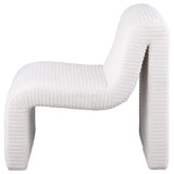Drayton Upholstered Curved Armless Accent Chair Ivory - 907525