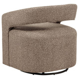 Westhill Boucle Upholstered Swivel Accent Chair Rocky Road - 907538