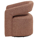Westhill Boucle Upholstered Swivel Accent Chair Berry - 907539