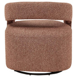 Westhill Boucle Upholstered Swivel Accent Chair Berry - 907539