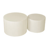 Wave Stripe Nesting Coffee Table (Set of 2)