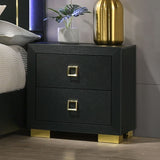 Nightstand, Bedside Table - Black