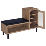 Teller 1-door Entryway Shoe Storage Bench Natural Oak - 910311