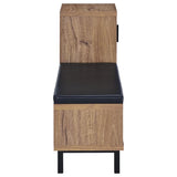 Teller 1-door Entryway Shoe Storage Bench Natural Oak - 910311