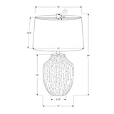 Lighting, Table Lamp, Ceramic, Transitional - Cream