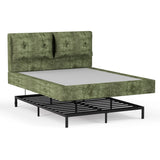 Airframe - Upholstered Bed Frame With Double Layered Upholstered Headboard