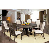 Elegant Dining Set Round Table And Side Chairs