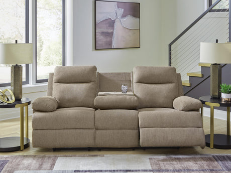 Side-Swipe Reclining Sofa with Drop Down Table - PC9140589