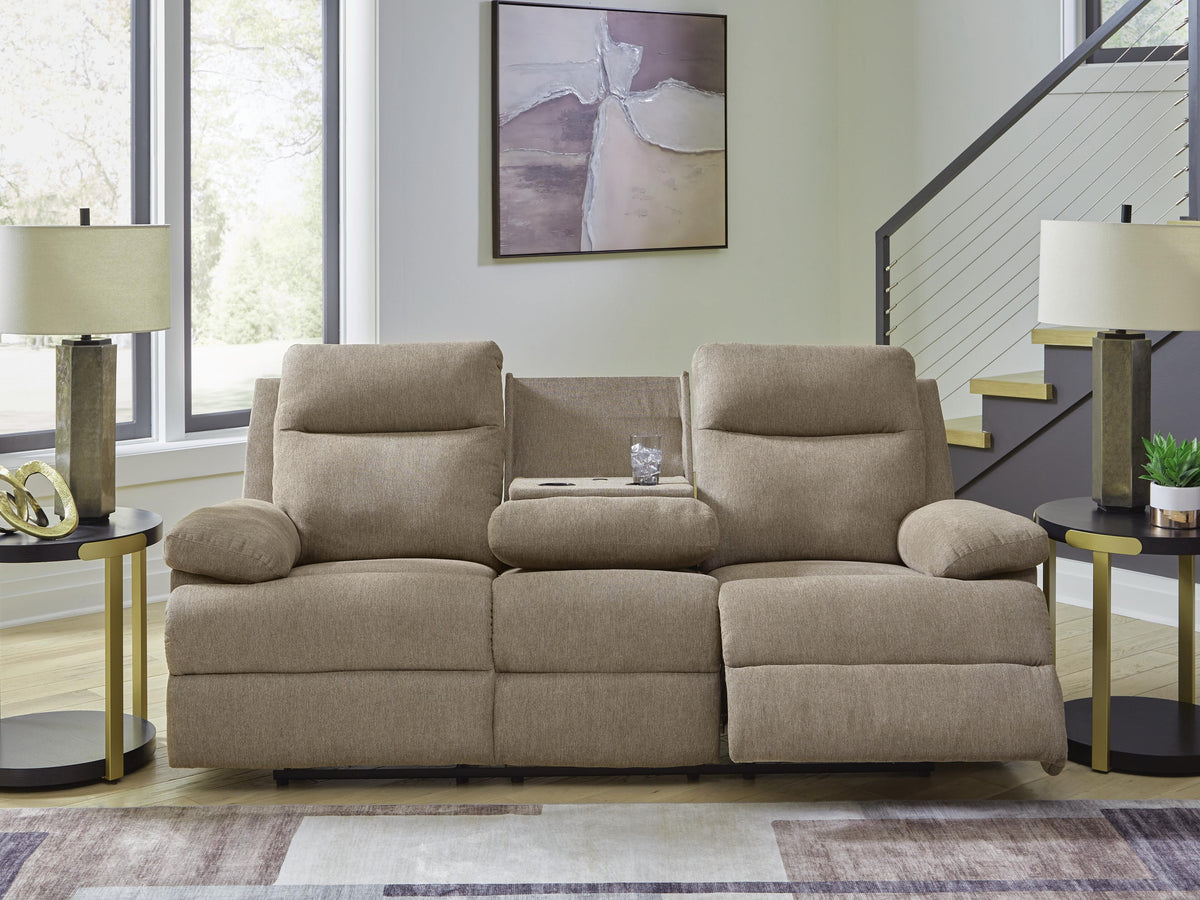 Side-Swipe Reclining Sofa with Drop Down Table - PC9140589