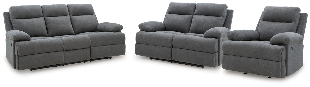 Side-Swipe Reclining Sofa, Loveseat and Recliner - PC91406U2