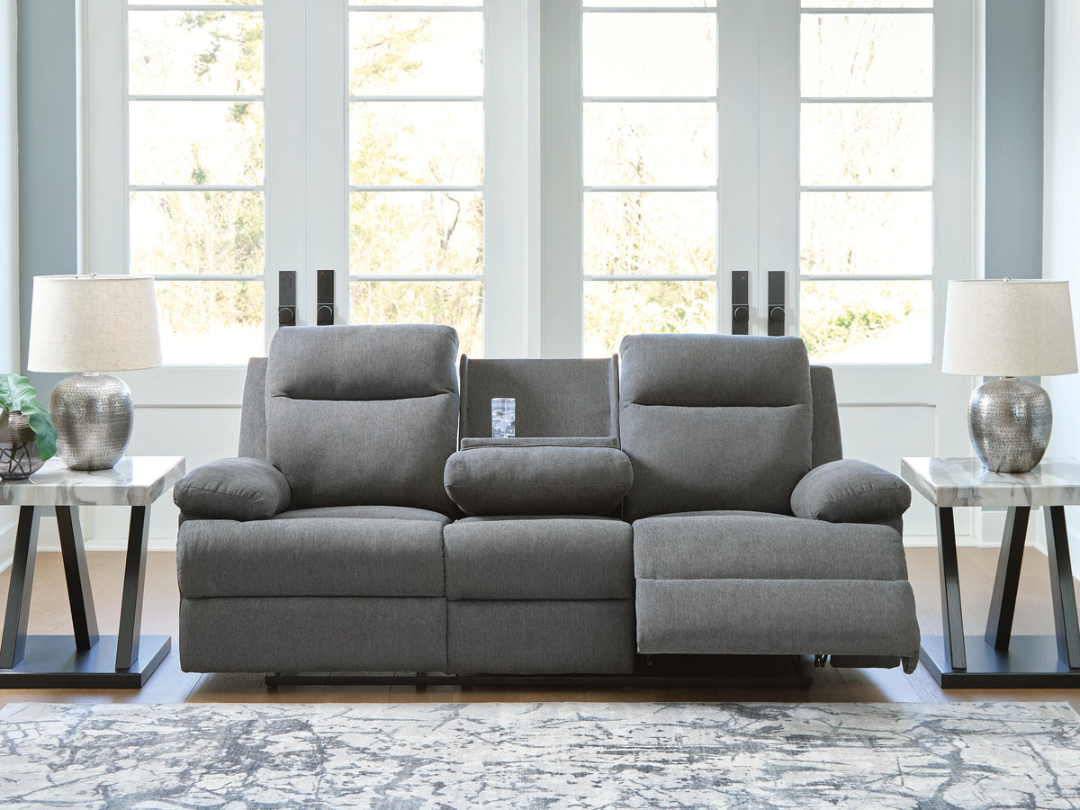 Side-Swipe Reclining Sofa with Drop Down Table - PC9140689