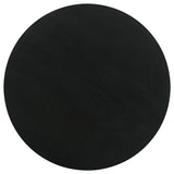 Dianella Round Pedestal Base Accent Side Table Black Stain - 915108