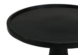 Ixia Round Solid Mango Wood Accent Side Table Black Stain - 915109
