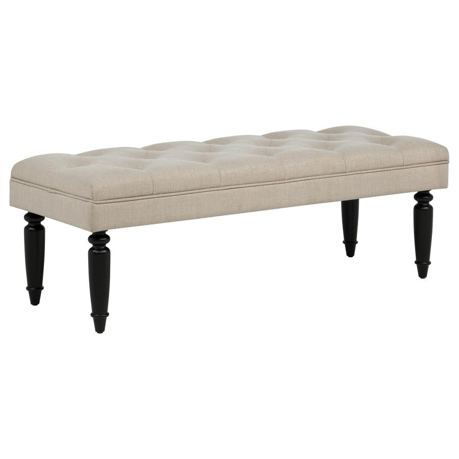 Marsha 52-inch Upholstered Entryway Accent Bench Latte - 915160