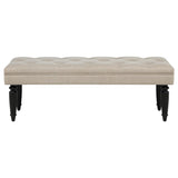 Marsha 52-inch Upholstered Entryway Accent Bench Latte - 915160