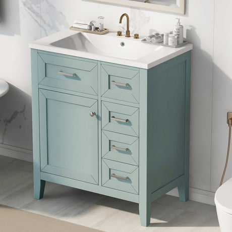 Modern Bathroom Vanity With Sink Combo, 3 Drawers
