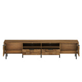 TV Stand With 2 Drawers, Media Console Table, Storage Cabinet With Cable Management