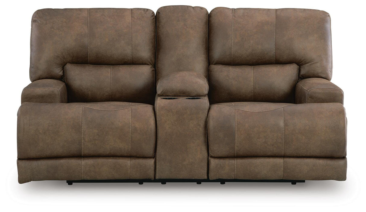 Beckley Place Power Reclining Loveseat with Console - PC9180218