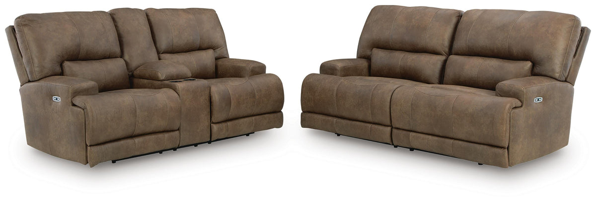 Beckley Place Power Reclining Sofa and Loveseat - PC91802U1