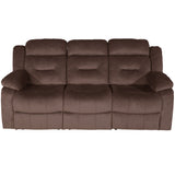 Modern Recliner Sofa With Pillow Arms, Plush Backrest, Horizontal Tufting, USB Charging Port