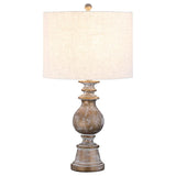 Brie 28-inch Drum Shade Urn Table Lamp Antique Gold - 920169