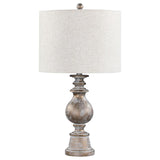 Brie 28-inch Drum Shade Urn Table Lamp Antique Gold - 920169