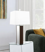 Elena 30-inch Square Tapered Mirrored Table Lamp Brown - 920177