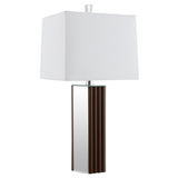 Elena 30-inch Square Tapered Mirrored Table Lamp Brown - 920177