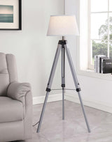 Dayton 56-inch Empire Shade Metal Tripod Floor Lamp Grey - 920212