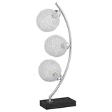 Claudia 30-inch Woven Spherical Metal Table Lamp Black - 920233