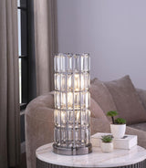 Wanda 20-inch Crystal Shade Bedside Table Lamp Black - 920234