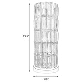 Wanda 20-inch Crystal Shade Bedside Table Lamp Black - 920234
