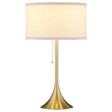 Elmira 24-inch Drum Shade Metal Table Lamp Gold - 920241
