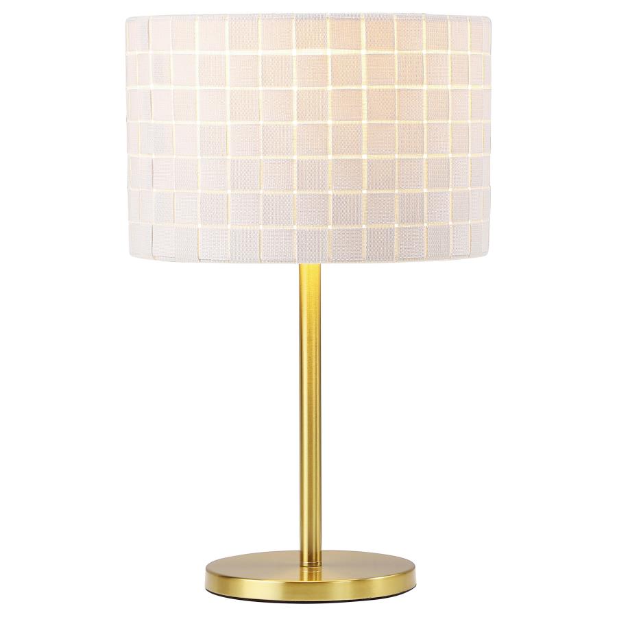 Ramiro 66-inch Drum Shade Metal Bedside Table Lamp Gold - 920304