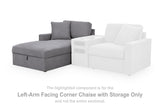 Modmax Left-Arm Facing Corner Chaise with Storage - 9210416S