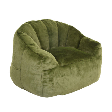 Beanbag Chair, Beanbag Sofa Chair With Armrests Stuffed High Density Foam