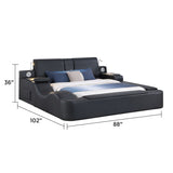 Zoya - Smart Multifunctional Bed, Built In Bluetooth Speakers, USB Charging