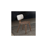 Casson - Boucle 7 Walnut Side Chair (Set of 2) - White / Walnut
