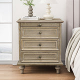 Farmhouse Nightstand With 4 Drawers