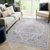 Marfi - 8' X 10' Oriental Area Rug - Ivory / Beige