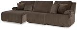 Top Tier 3-Piece Reclining Sofa Chaise Sectional - 92705S11