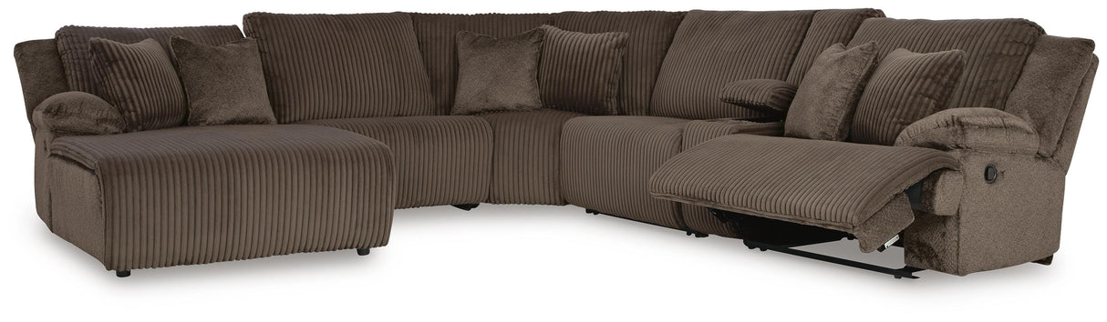 Top Tier 6-Piece Reclining Sectional with Chaise - 92705S2