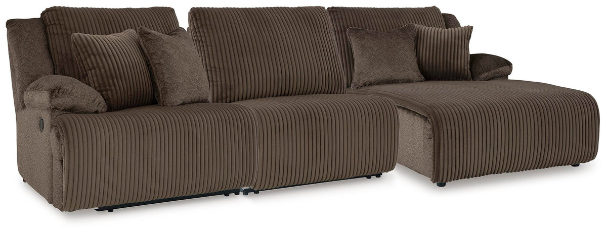 Top Tier 3-Piece Reclining Sofa Chaise Sectional - 92705S10