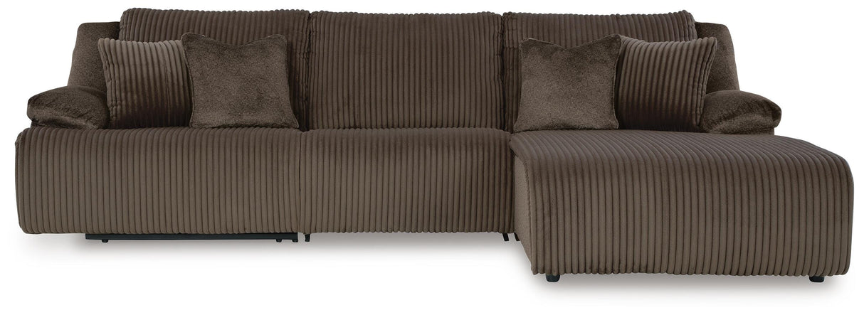 Top Tier 3-Piece Reclining Sectional Sofa Chaise - 92705S6