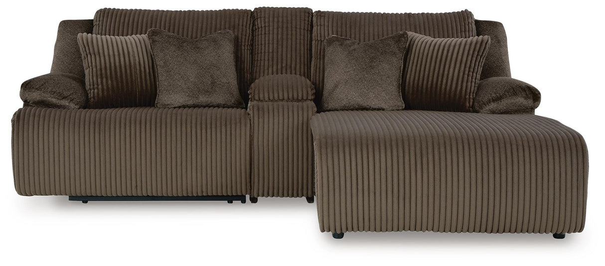 Top Tier 3-Piece Reclining Sectional Sofa with Chaise - 92705S4