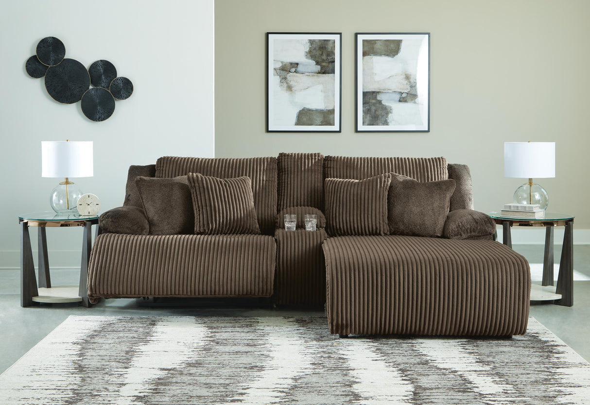 Top Tier 3-Piece Reclining Sectional Sofa with Chaise - 92705S4