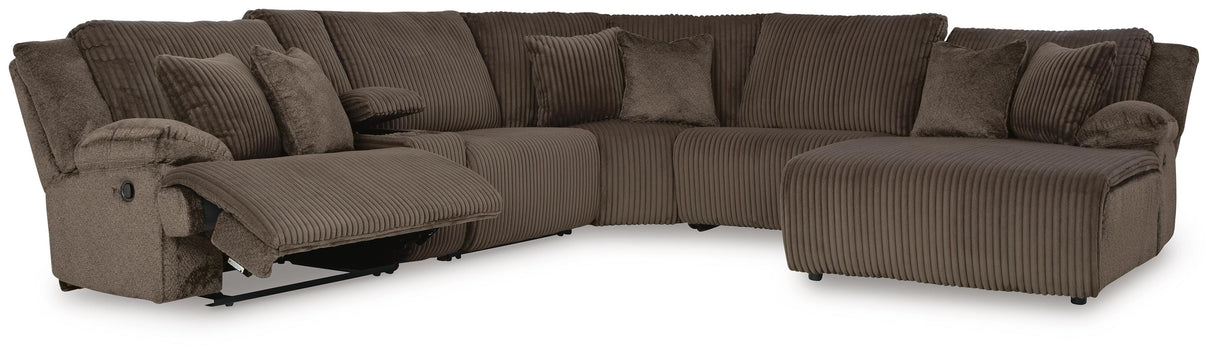 Top Tier 6-Piece Reclining Sectional with Chaise - 92705S1
